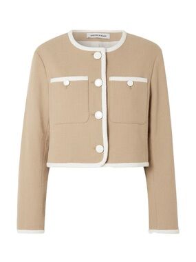 Veronica Beard Khaki cropped jacket